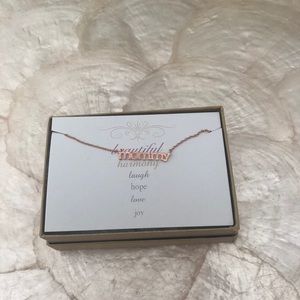 Rose gold ‘mommy’ necklace new with tags